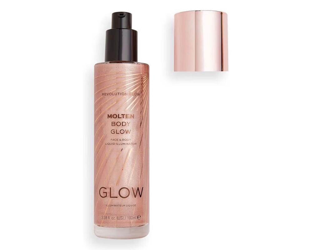 Revolution, Molten Body Glow, Rose Gold, 100ml
